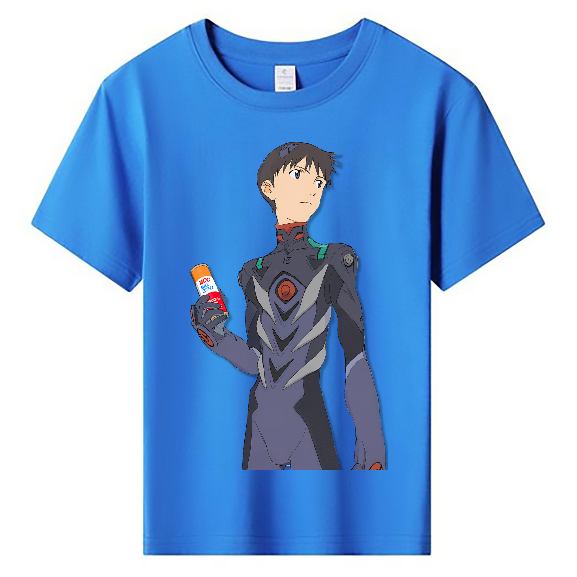 （画像用） EVA 新世紀エヴァンゲリオン 綿100％キッズTシャツ（フロントプリント）